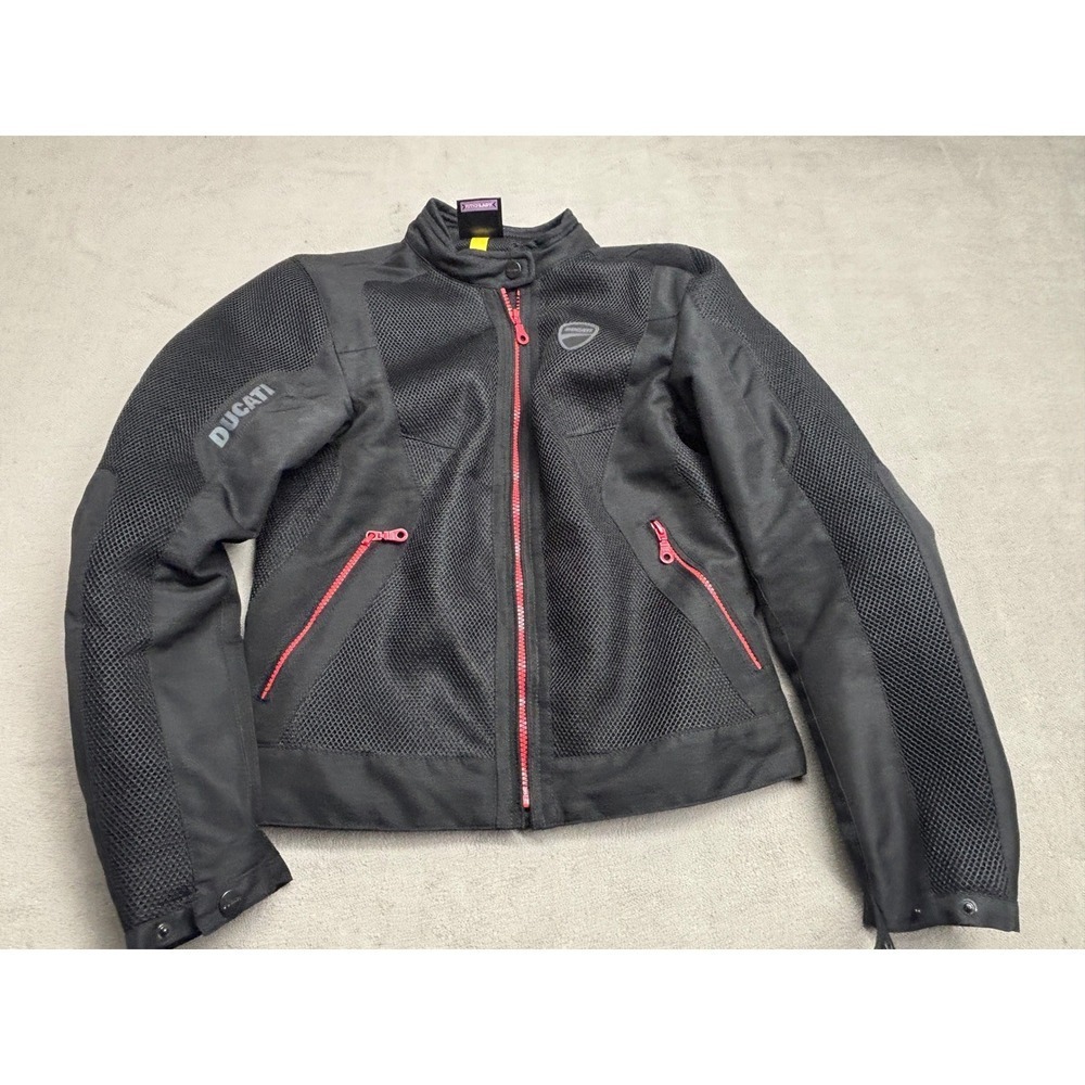 Ducati Spidi On Track Womens Black Mesh Motorcycle Riding Jacket Size Medium